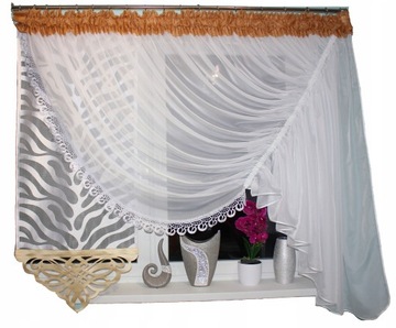Firana Barbara Zebra Cappuccino 400/150