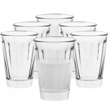 Kieliszki do wódki shotów niskie komplet 6x50 ml