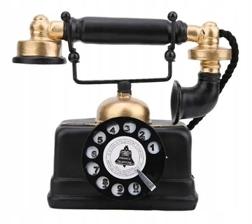 Stary Retro Telefon Stacjonarny Ornament