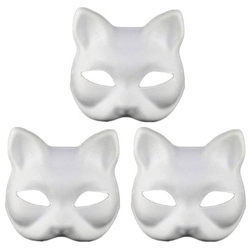 БЕЛАЯ МАСКА DIY THERIAN MASKS ОБЫЧНАЯ 3 ШТ.