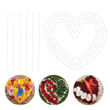 Рамка для венка, цветочная композиция венок, образующая форму сердца для нового