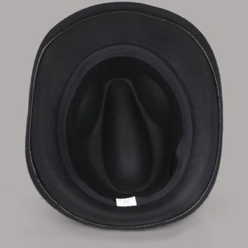 Мужская черная фетровая шляпа