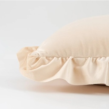 POSZEWKA NA PODUSZKĘ WELUROWA Z FALBANKĄ 40X40 POSZEWKI NA JAŚKI Z FALBANĄ