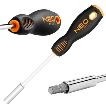 ДЕРЖАТЕЛЬ БИТ NEO, РУЧКА ОТВЕРТКА РУЧКА TPR 1/4 06-074