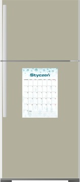 Календарь четырех сезонов с магнитом на холодильник