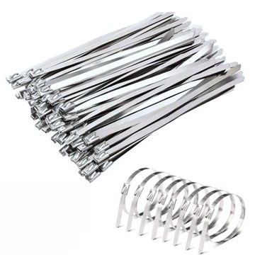 СВЯЗКИ-КЛИПЫ МЕТАЛЛИЧЕСКИЕ СТАЛЬНЫЕ СВЯЗИ 4,6 x 100 прочные 100 шт.