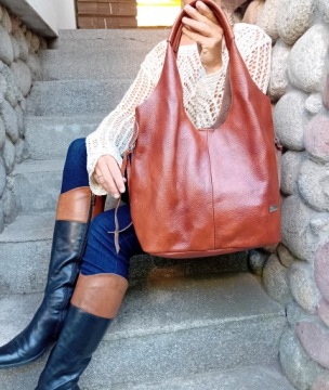 Сумка-шоппер из натуральной итальянской кожи Vera Model 2in1 Premium