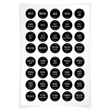 Наклейки для специй, этикетки для баночек, 200 шт.