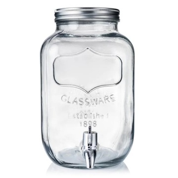 БАНКА С КРАНОМ, банка, контейнер для ВОДЫ, ЛИМОНАДА, ХОЛОДНОГО ЧАЯ, ПОДСТАВКА, 4Л