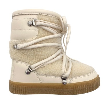 Buty dziecięce śniegowce r36 Chiara Ferragni Snow Boot Low beżowe śniegowce