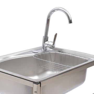 КУХОННАЯ МОЙКА ИЗ НЕРЖАВЕЮЩЕЙ СТАЛИ 60*45*75СМ