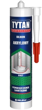Silikon Akrylowy Tytan Professional Uszczelniacz 280 ml Biały Malowalny