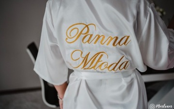 СВАДЕБНЫЙ ХАЛАТ ДЛЯ НЕВЕСТЫ - АТЛАСНАЯ СВАДЬБА