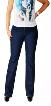 SPODNIE DAMSKIE KAIWEISHI JEANSY GRANATOWE proste W29 / 72- 76 cm