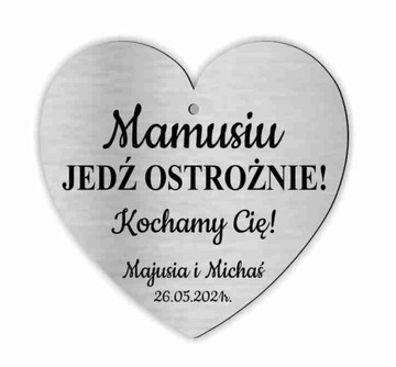 Подвеска в машину «Дорогая, замедли свое сердце». Двусторонняя.