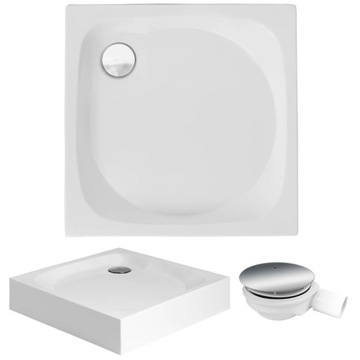 Brodzik kompaktowy kwadratowy NOWY STYL 80x80 + sy