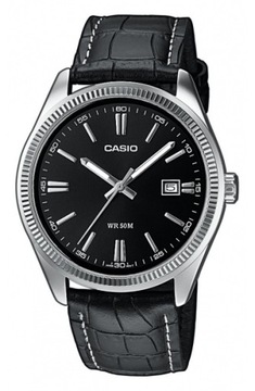 Zegarek męski na pasku CASIO data wodoodporny WR50