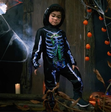 Костюм на Хэллоуин Скелет+скорпион размер 140