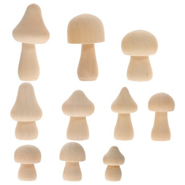 ZWYKŁY GRZYB DIY NIEDOKOŃCZONY GRZYB DREWNIANY GRZYB SZT.