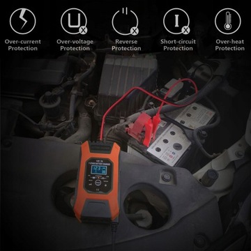 FOXSUR 12V 7A Полностью автоматическое интеллектуальное зарядное устройство