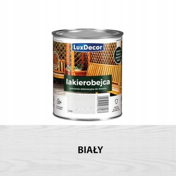 LUXDECOR LAKIEROBEJCA DO DREWNA 2,2L BIAŁA BIAŁY