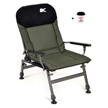 FOTEL FK5 Elektrostatyk Karpiowy Składany krzesło+ Gratis Kubek Ceramiczny
