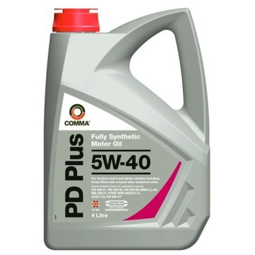 4L OLEJ silnikowy 5w40 COMMA PD PLUS Acea C3 W 502.00 VW 505.00 505.01