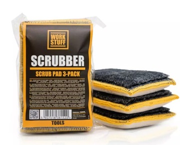 WORK STUFF SCRUBBER Pad Do Czyszczenia Wnętrz Pojazdu 3pack