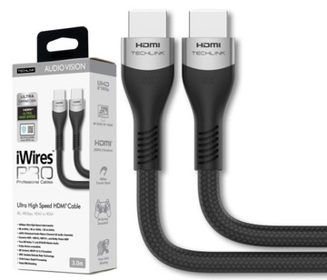 711803 TECHLINK HDMI 8K 4K UltraHighSpeed dł. 3m