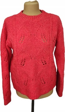 MANGO SUIT SWETER PULLOVER Czerwony rozm S