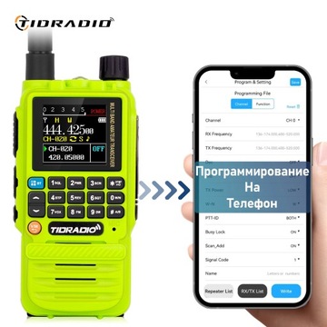 Приложение TIDRADIO H3 Walkie Talkie большого радиуса действия для вашего телефона