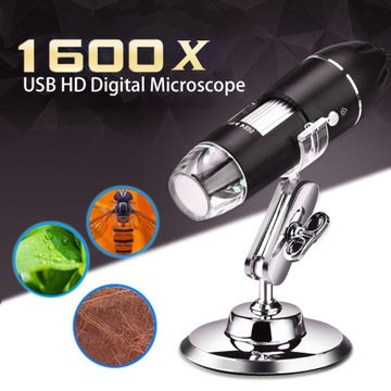 1600X HD cyfrowy mikroskop USB ręczny przenośny mi