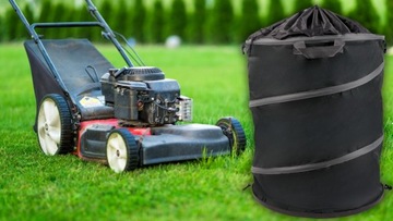 KOSZ POJEMNIK NA LIŚCIE TRAWĘ SKOSZONĄ ODPADY OGRODOWY DUŻY WZMACNIANY 80L