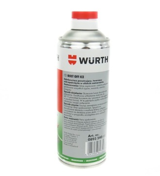 WURTH Rost Off ICE Замораживающий спрей для удаления ржавчины, 400 мл, набор из 2 шт.