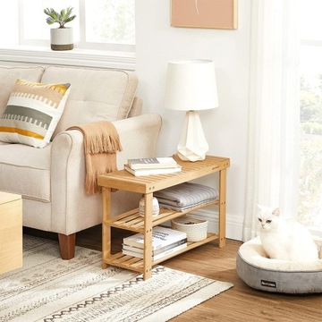 БАМБУКОВЫЙ ШКАФ ДЛЯ ОБУВИ 70 СМ ДЛЯ ПРИХОЖЕЙ