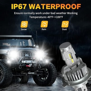 2x СВЕТОДИОДНЫЕ ЛАМПЫ ДЛЯ ЗАМЕНЫ ГАЛОГЕННЫХ ЛАМП ДЛЯ АВТОМОБИЛЬНЫХ МОТОЦИКЛОВ