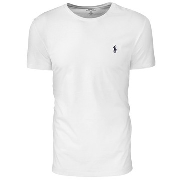 T-SHIRT RALPH LAUREN POLO MĘSKI KOSZULKA BIAŁA r. XXL