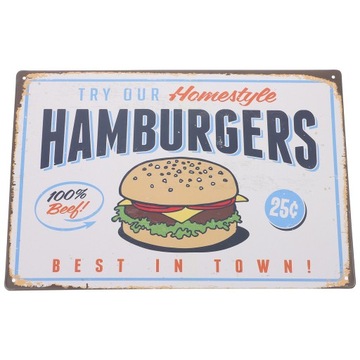 EMBLEMATY WYKOŃCZENIA VINTAGE POST RETRO VINTAGE ZNAK CYNKOWY