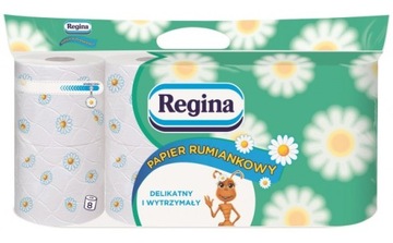Papier toaletowy rumiankowy REGINA 3w 8 sztuk !