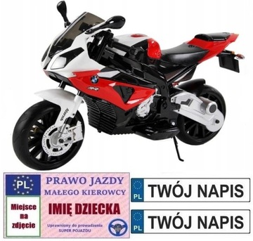 DUŻY MOTOR NA AKUMULATOR BMW S1000RR Motorek