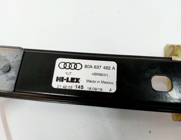 AUDI Q5 80A 19R. ZVEDÁK MECHANIZMUS SKEL PRAVÝ PŘEDNÍ 80A837462A