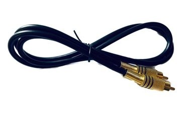 Kabel COAXIAL chinch gold 100cm pozłacany przewód audio