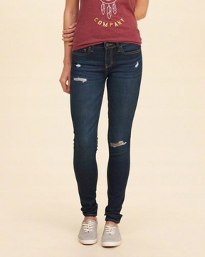 rurki skinny HOLLISTER abercrombie W23 L31 XXS