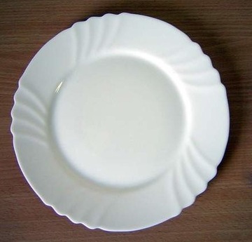 6x TALERZ OBIADOWY PŁYTKI BIAŁY EBRO bormioli 25 cm DUŻY na drugie danie