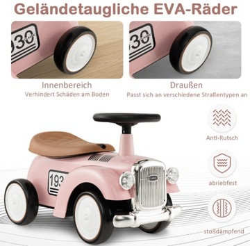 Катание в стиле ретро для девочки и мальчика, 58 х 27 х 34 см.