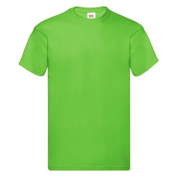 T-SHIRT KOSZULKA FRUIT OF THE LOOM lime green XL