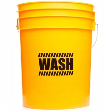 WORK STUFF Детейлинг Ведро Желтое - МОЙКА + черный разделитель ведра