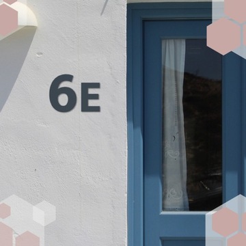 цифры дом номер дома 40см алюминий 3D