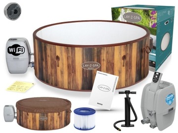 Basen z hydromasażem jakuzzi okrągły Dmuchane SPA Lay-Z Helsinki 7 osob