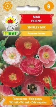 ŁĄKA KWIETNA MAK POLNY SHIRLEY MIX 1 G